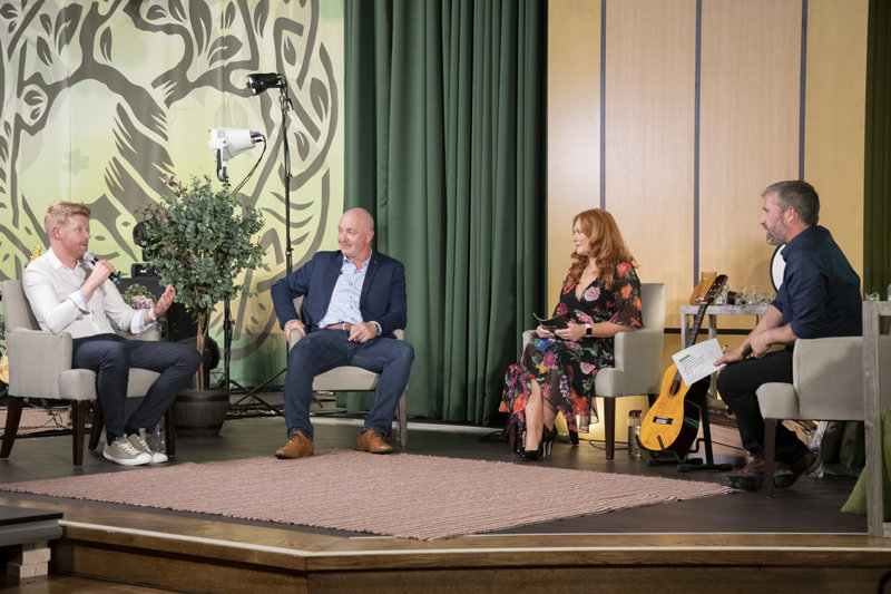 Ross Donegan, known as Ross D, joined songwriter Thomas Goulding and hosts Sharon Clancy and Stephen Leeson to share his personal motivation to participate in “The Beat of Your Heart” charity fundraising concert at the Scientology Community Centre in Dublin in memory of brave baby Mila.