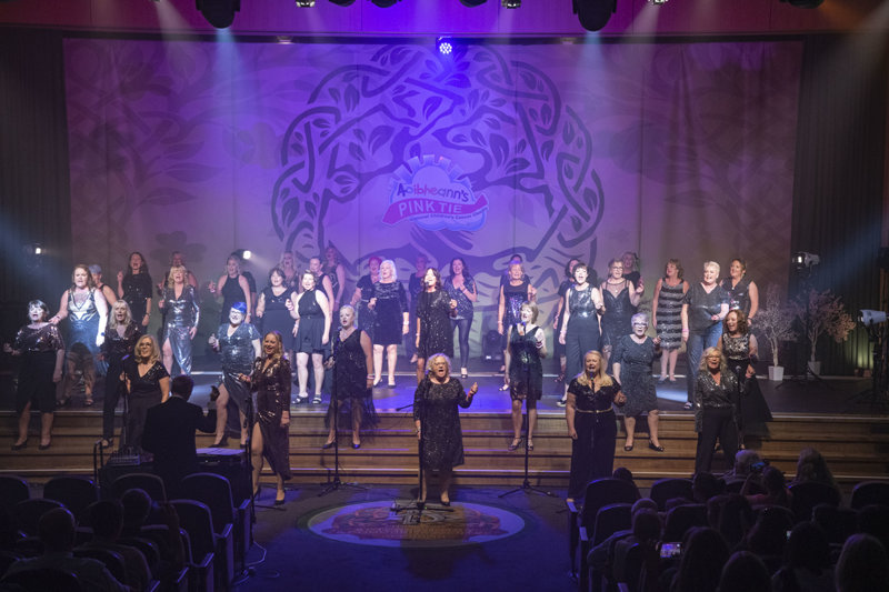 Led by Ian Brabazon, Ireland’s Got Talent finalists<i> </i>the Sea of Change Choir has raised €890,000 for Aoibheann’s Pink Tie.
